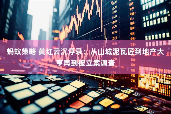蚂蚁策略 黄红云沉浮录：从山城泥瓦匠到地产大亨再到被立案调查